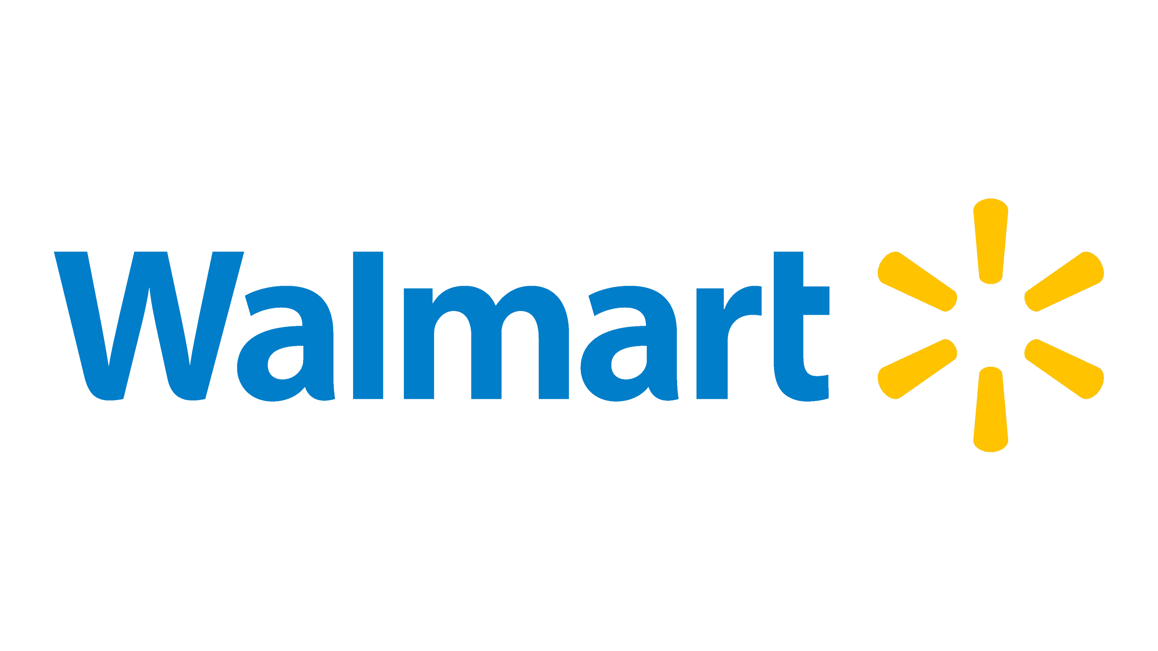A black background with the walmart logo in blue and yellow.