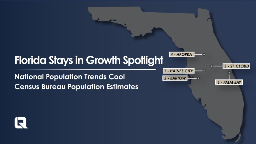 Florida Stays in the Growth Spotlight as National Population Trends Cool