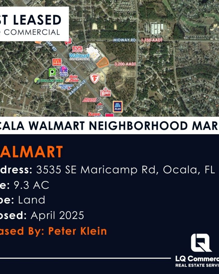 Ocala Walmart Neighborhood Market leasing announcement