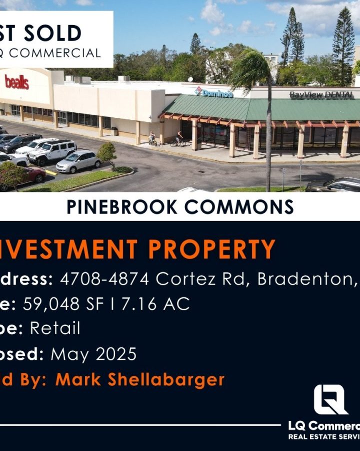 Just sold Pinebrook Commons retail center