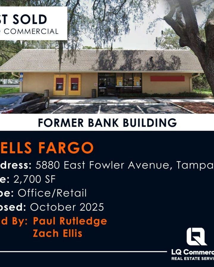 Exterior of former Wells Fargo bank building