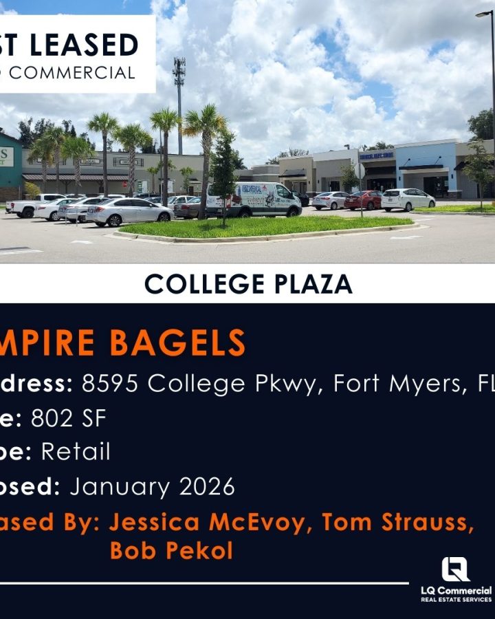 Empire Bagels storefront at College Plaza