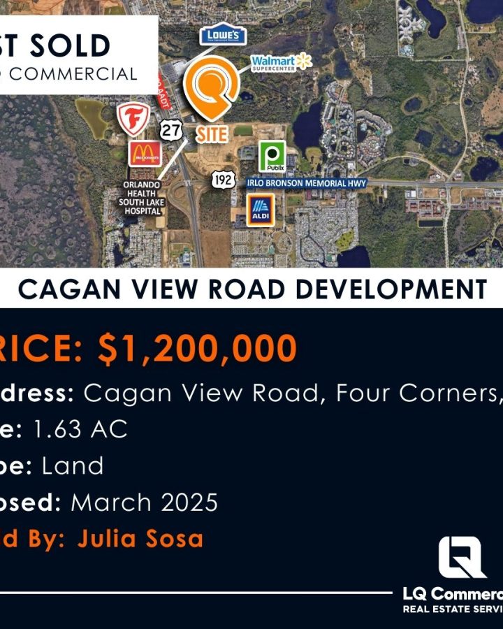 Just sold Cagan View Road land listing