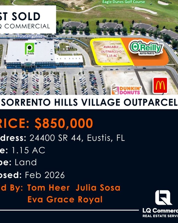 Sorrento Hills outparcel aerial sale Eustis