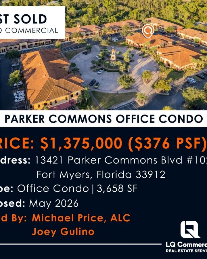 Parker Commons office condo aerial just sold