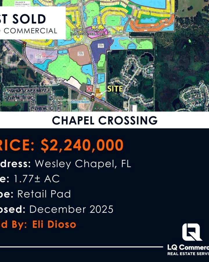 Chapel Crossing sold retail pad map